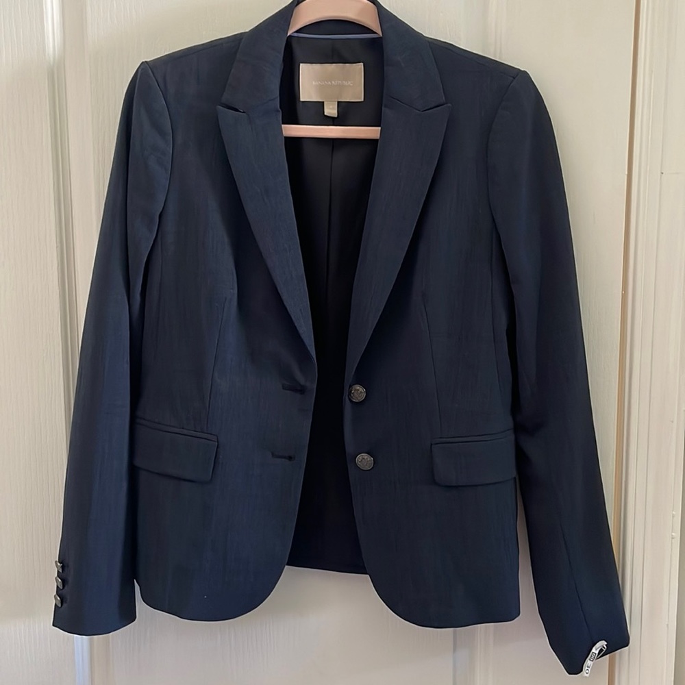 Banana Republic Navy Suit. Selling together or separate